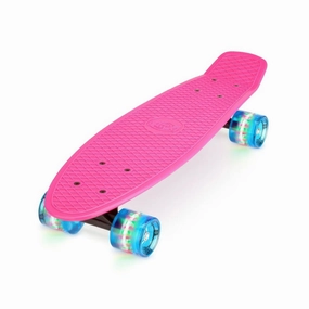 XOOTZ 22-Inch Mini Cruiser Skateboard - Pink