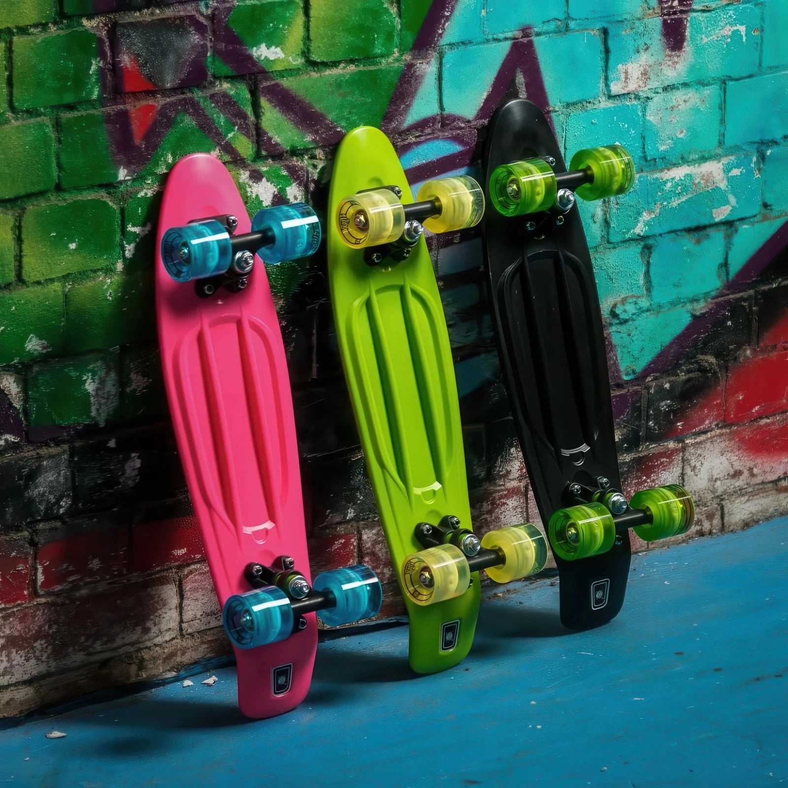 XOOTZ 22-Inch Mini Cruiser Skateboard - Pink