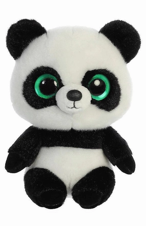 YOOHOO 61135 Ring Panda 20cm Soft Toy - Black/White