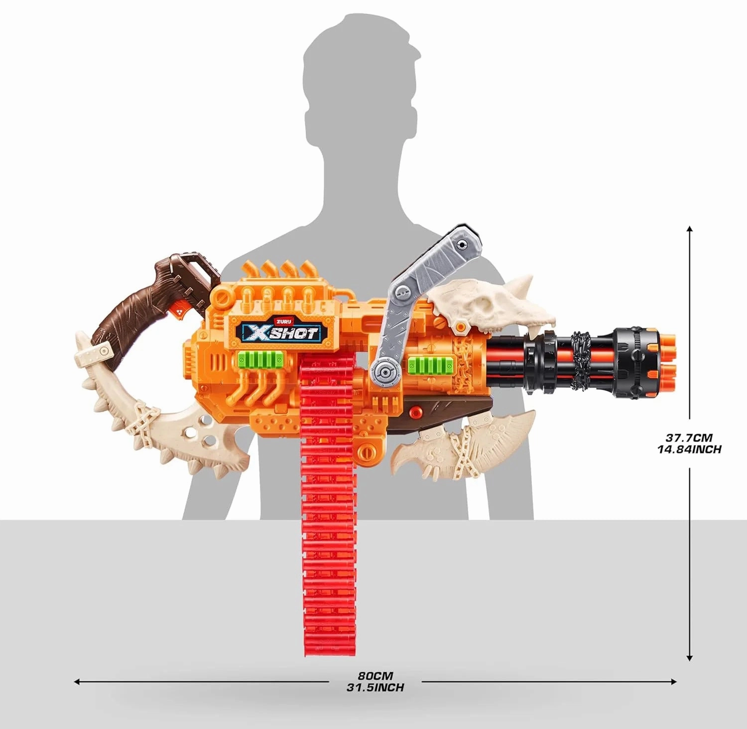 ZURU XSHOT Insanity HorrorFire Dread Hammer 48 Darts
